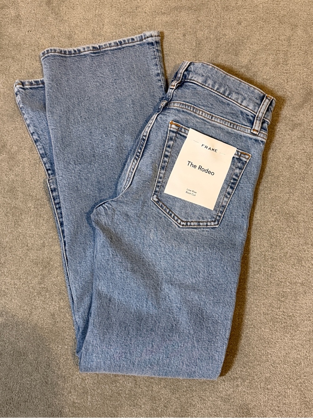 Frame - The Rodeo Jeans - Size 26 - Wide-Leg Bootcut - Light Wash 33” Inseam NWT - Picture 10 of 10